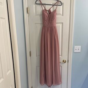 Azazie Elegant Pink Dress - Size A4